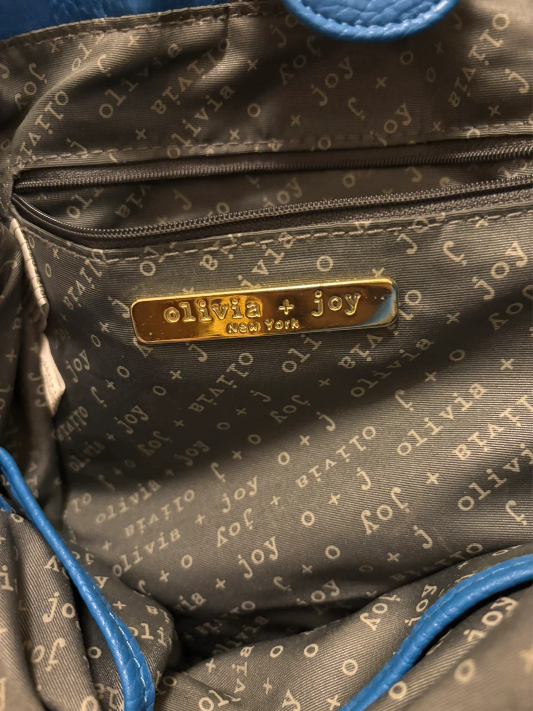 Olivia + Joy Blue Leather Handbag - photo 3