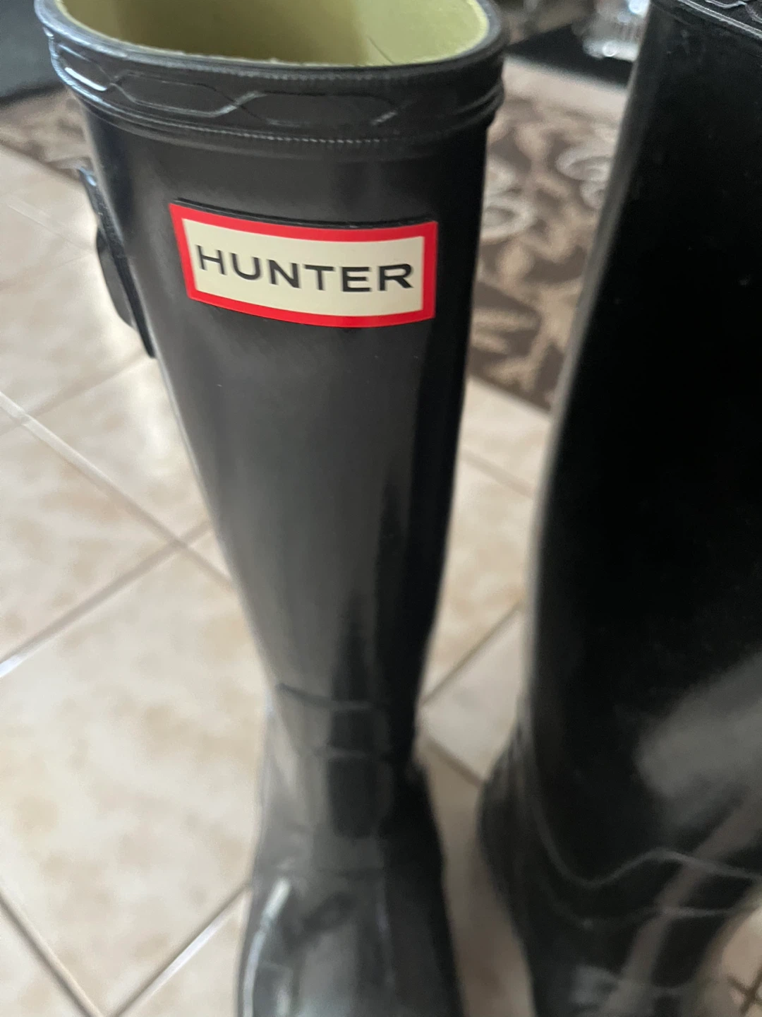 Hunter Huntress Gloss Tall Boots size 6 - photo 3
