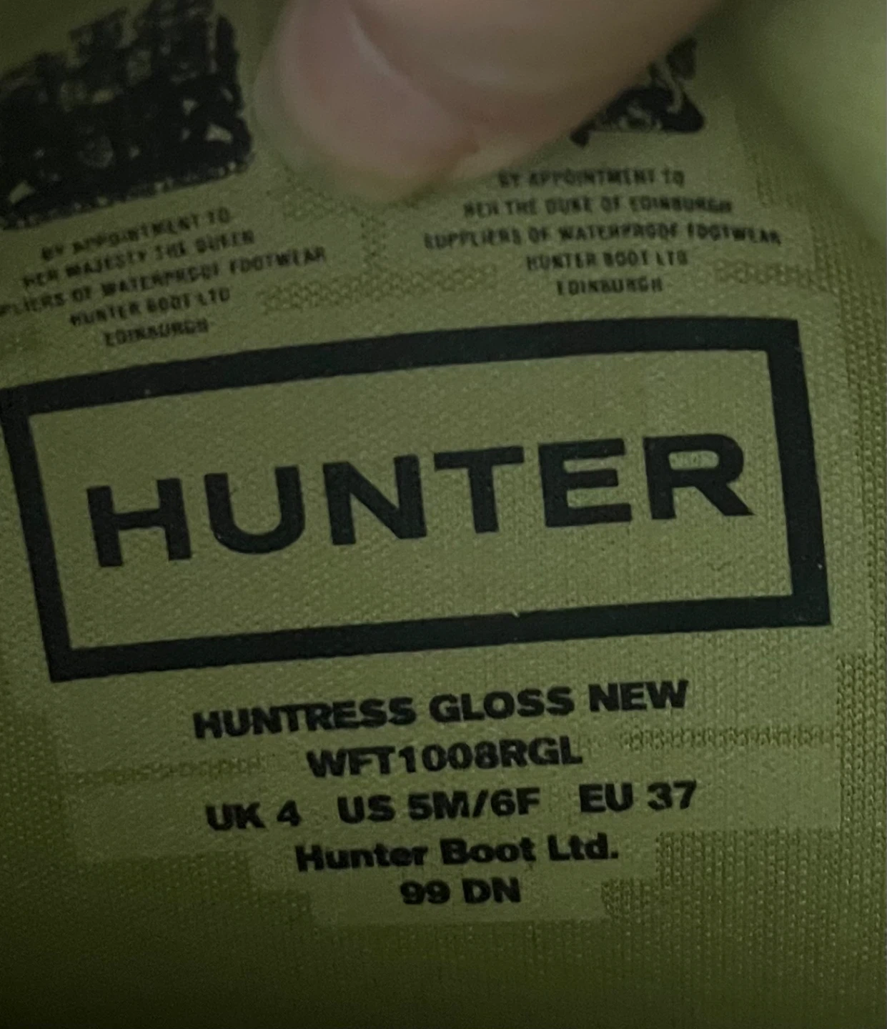 Hunter Huntress Gloss Tall Boots size 6 - photo 4