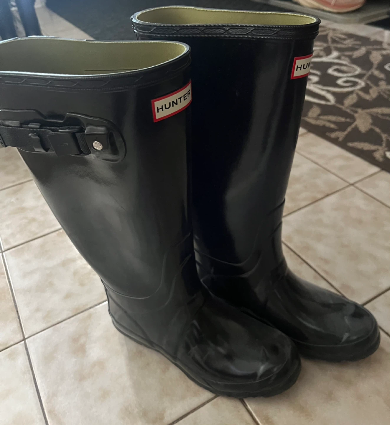 Hunter Huntress Gloss Tall Boots size 6 - photo 2