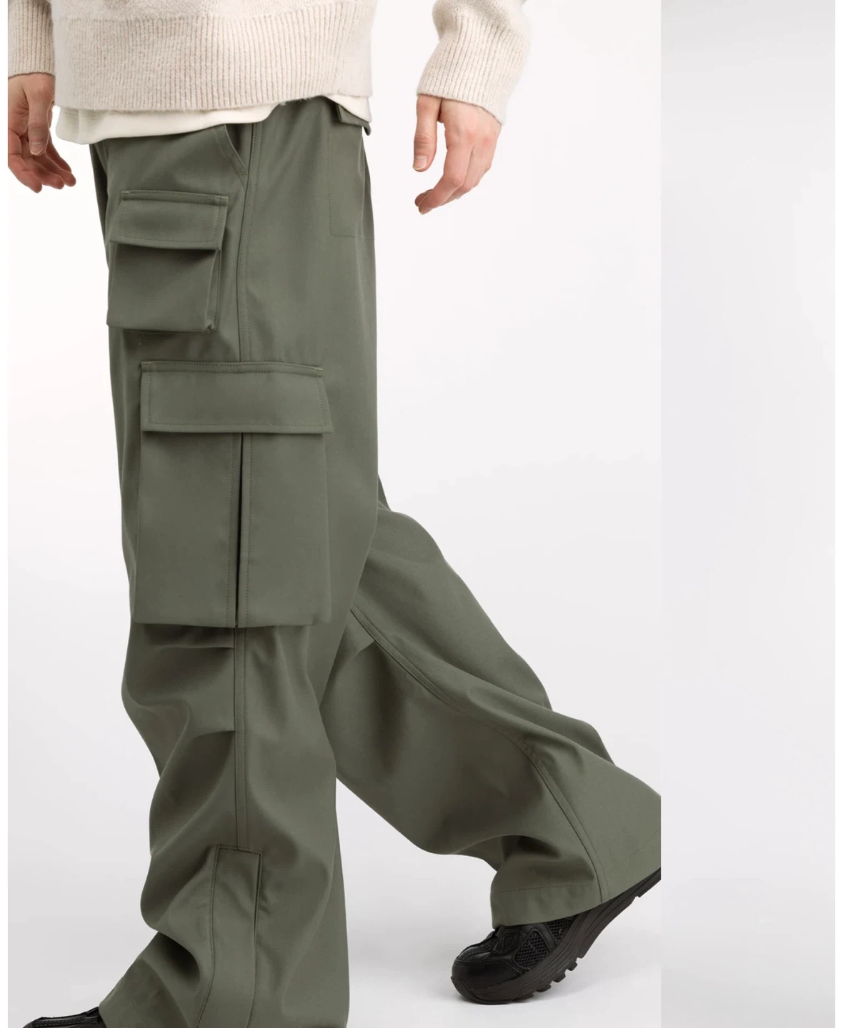 Oak + Fort Dusty Olive Cargo Pants - photo 2