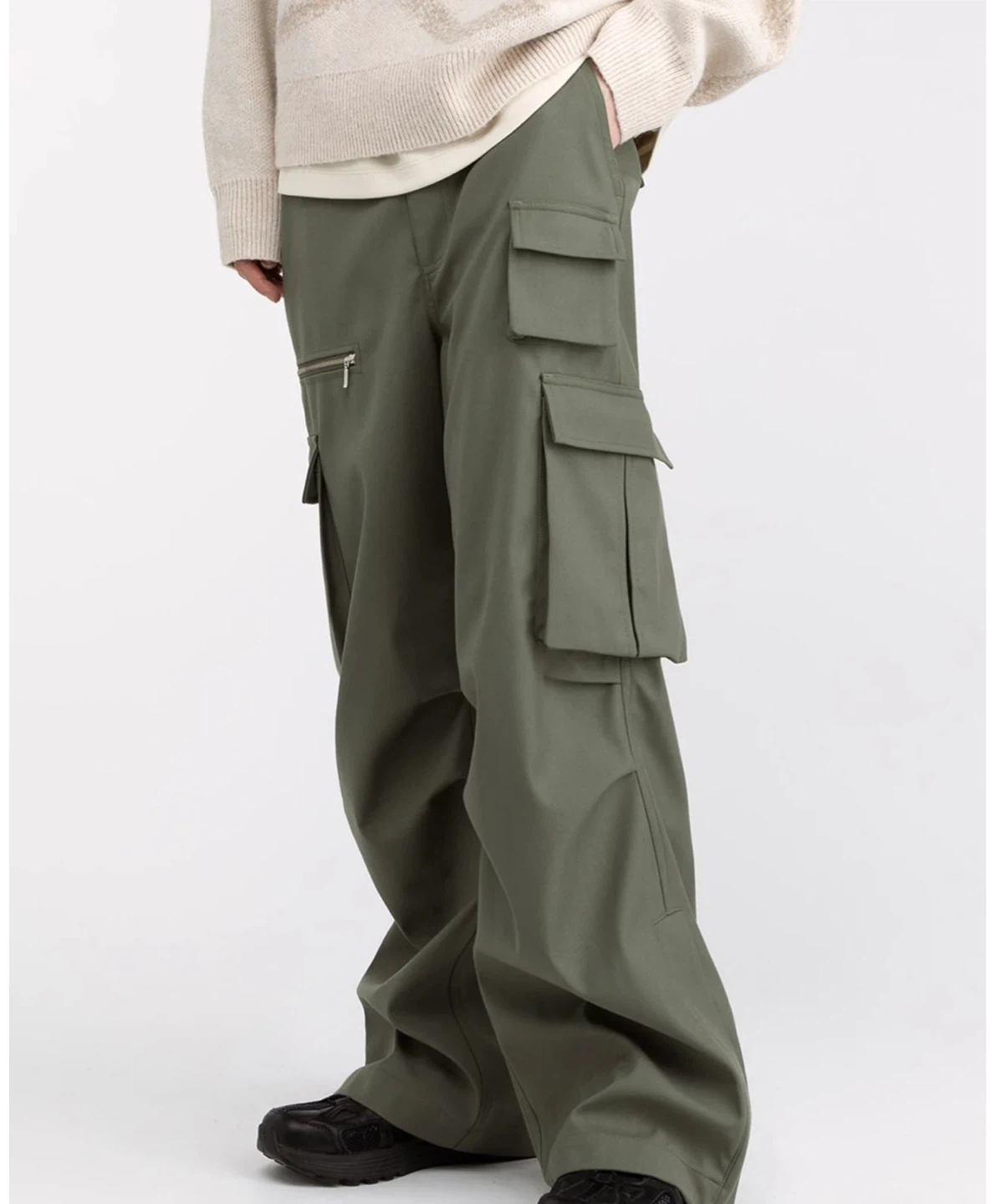 Oak + Fort Dusty Olive Cargo Pants