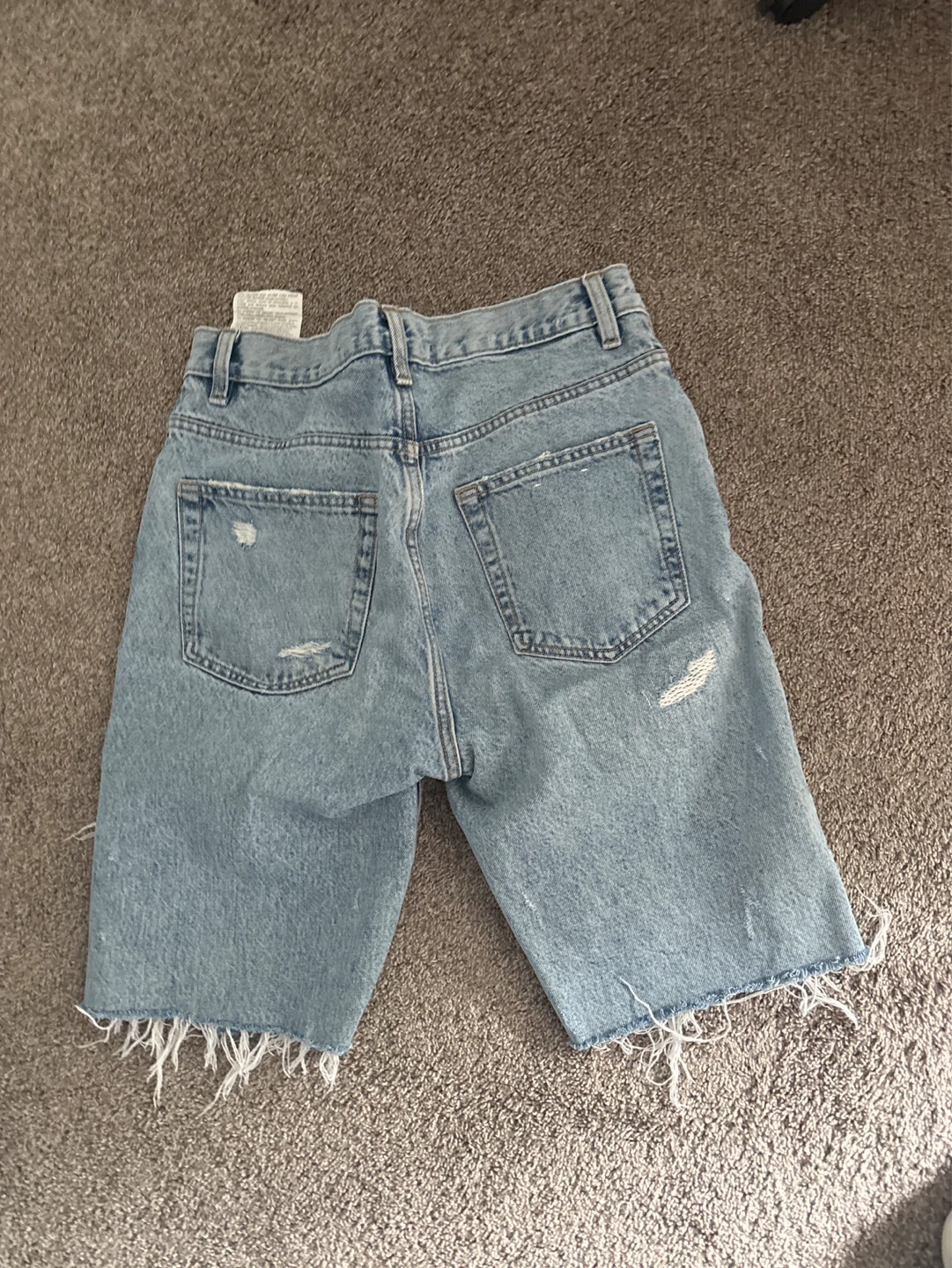 Zara Ripped Denim Shorts - photo 2