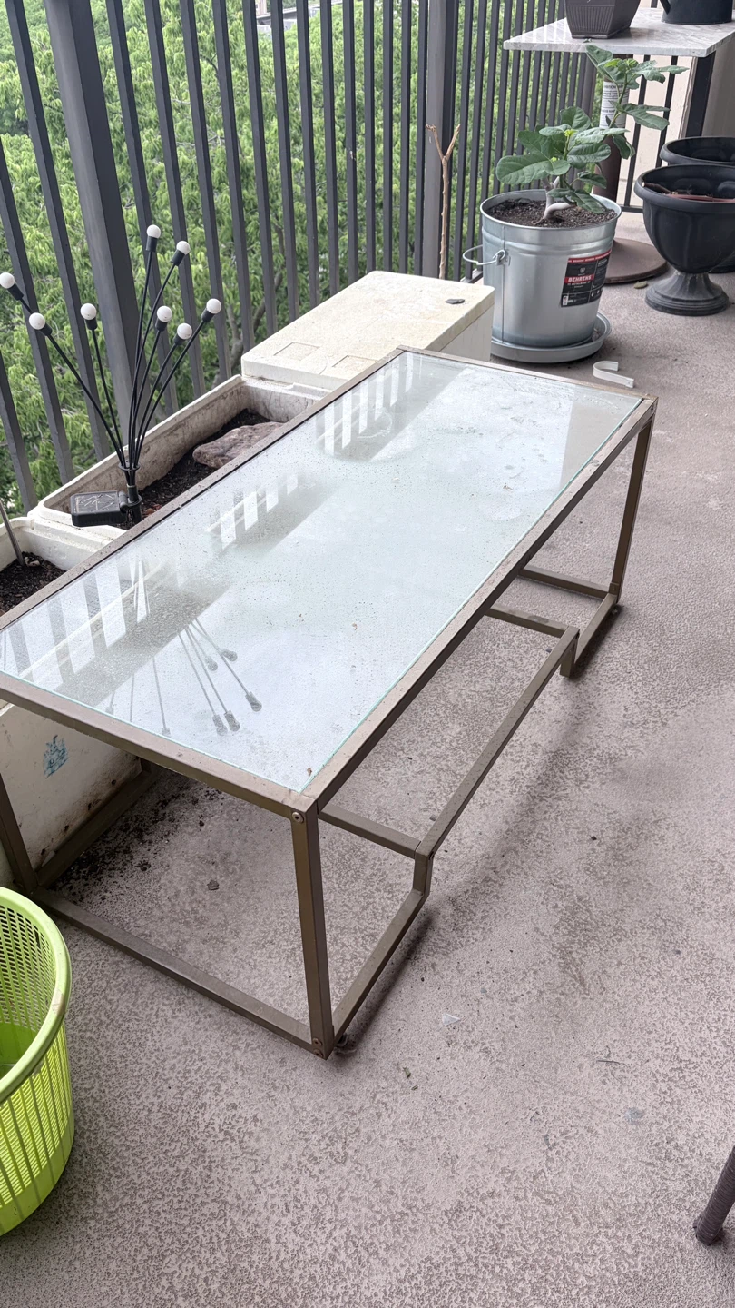 Woven Patio Set with Glass Coffee Table - photo 3