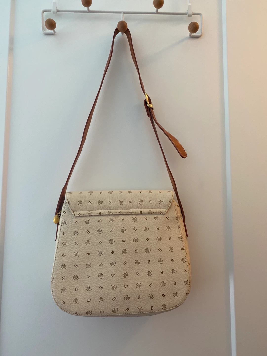 Il Nuovo Barocco Cream & Brown Monogram Crossbody Bag - photo 2