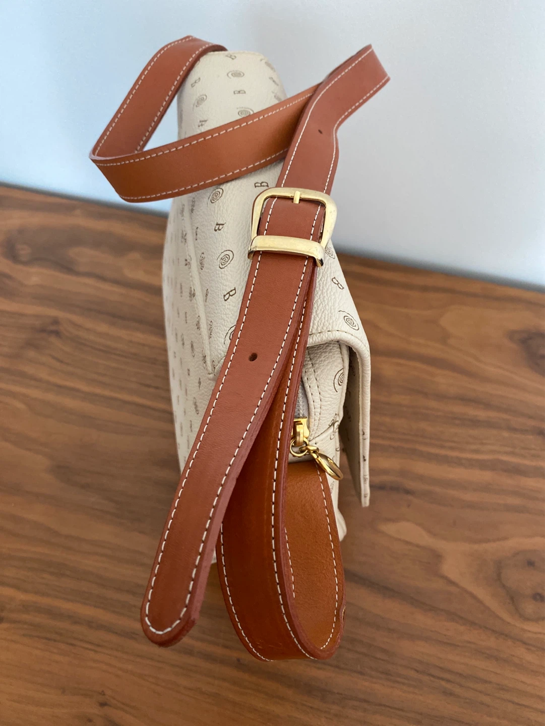 Il Nuovo Barocco Cream & Brown Monogram Crossbody Bag - photo 4
