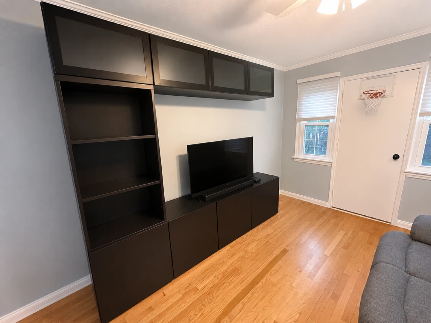 Black IKEA Entertainment Unit