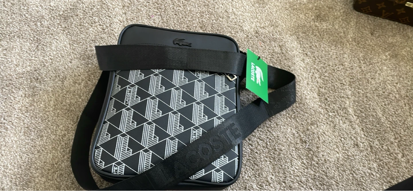 Lacoste Crossbody Bag - Black Monogram