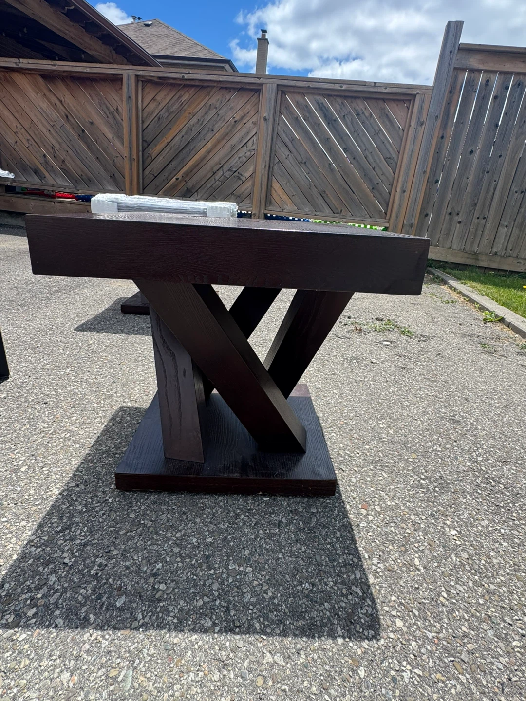 Dark Wood End Table