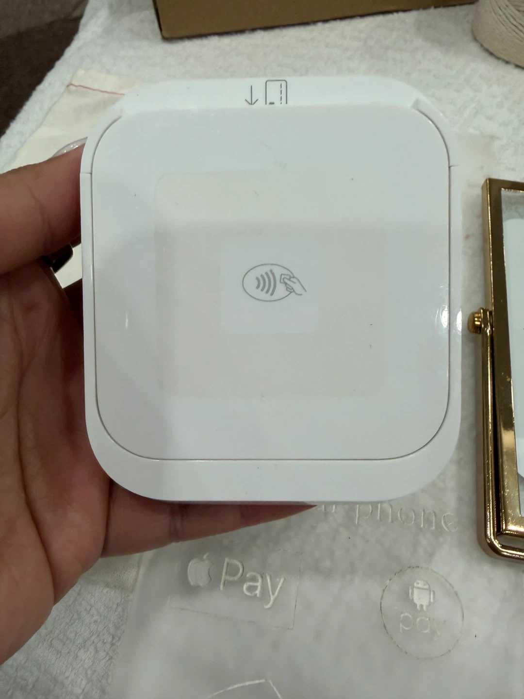 Square Card reader with charging dock