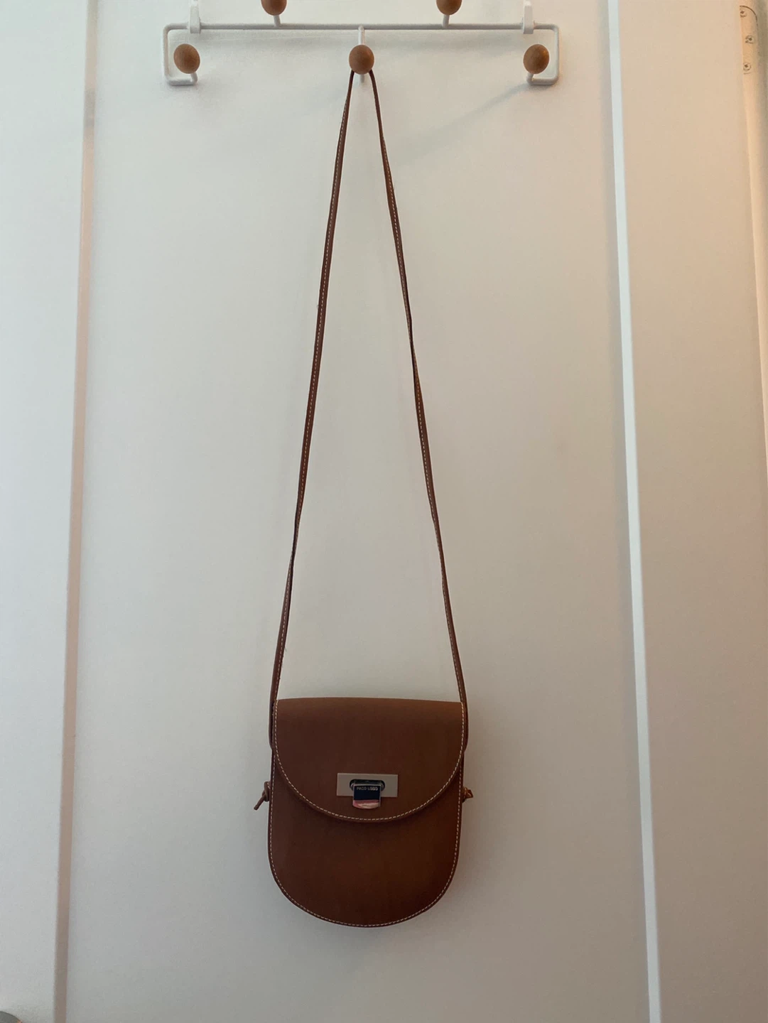 Paco Lobo Brown Leather Crossbody Bag
