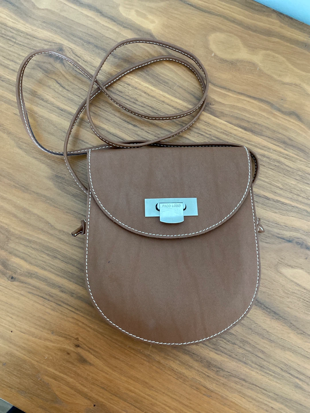 Paco Lobo Brown Leather Crossbody Bag - photo 3