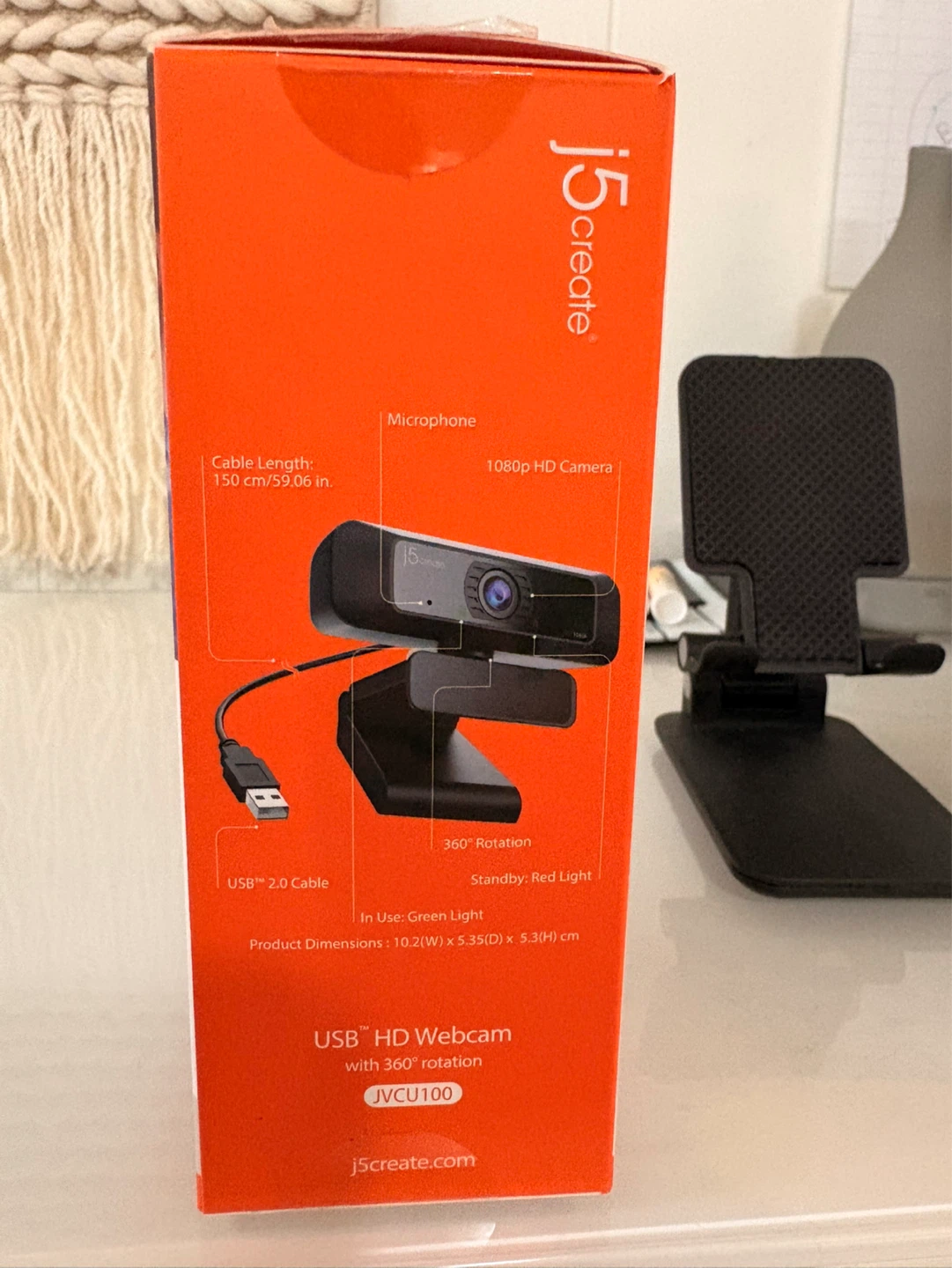 Webcam USB HD with 360° Rotation (JVCU100) - photo 2
