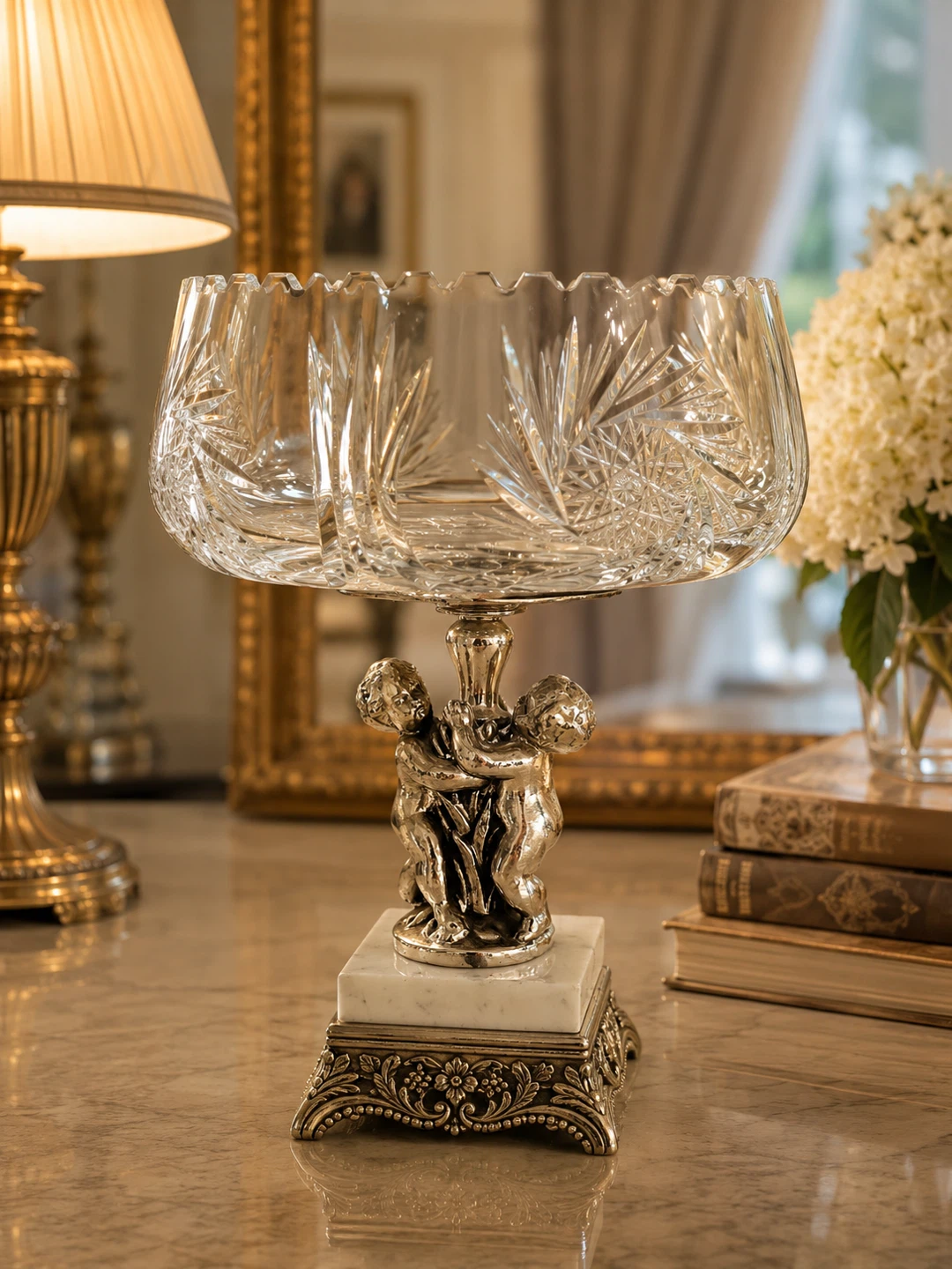 Elegant Crystal Centerpiece ✨