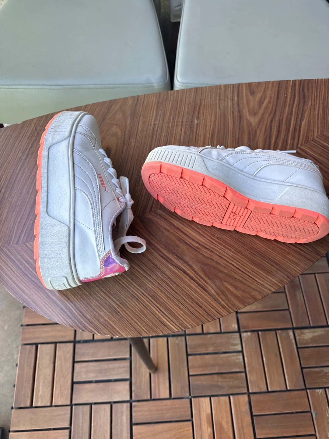 Puma White Platform Sneakers - photo 3