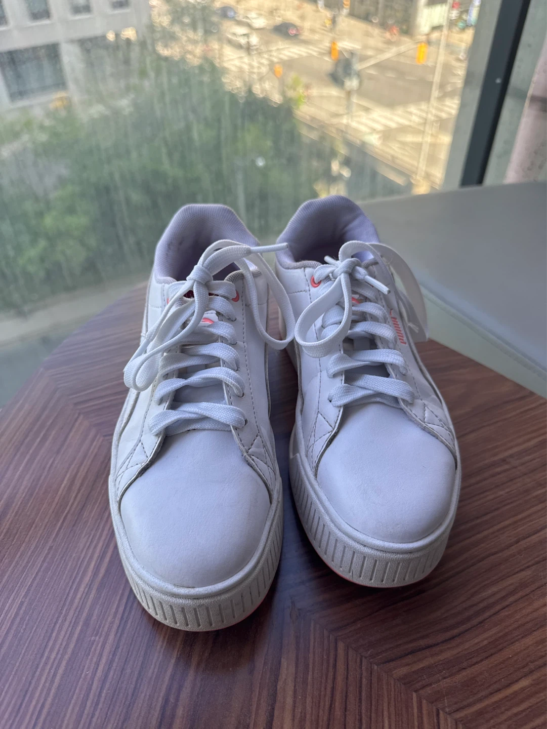 Puma White Platform Sneakers