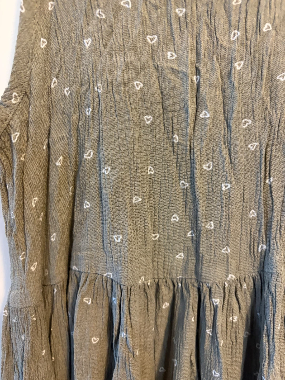 George Girls Dress with White Hearts Size 8 - photo 2