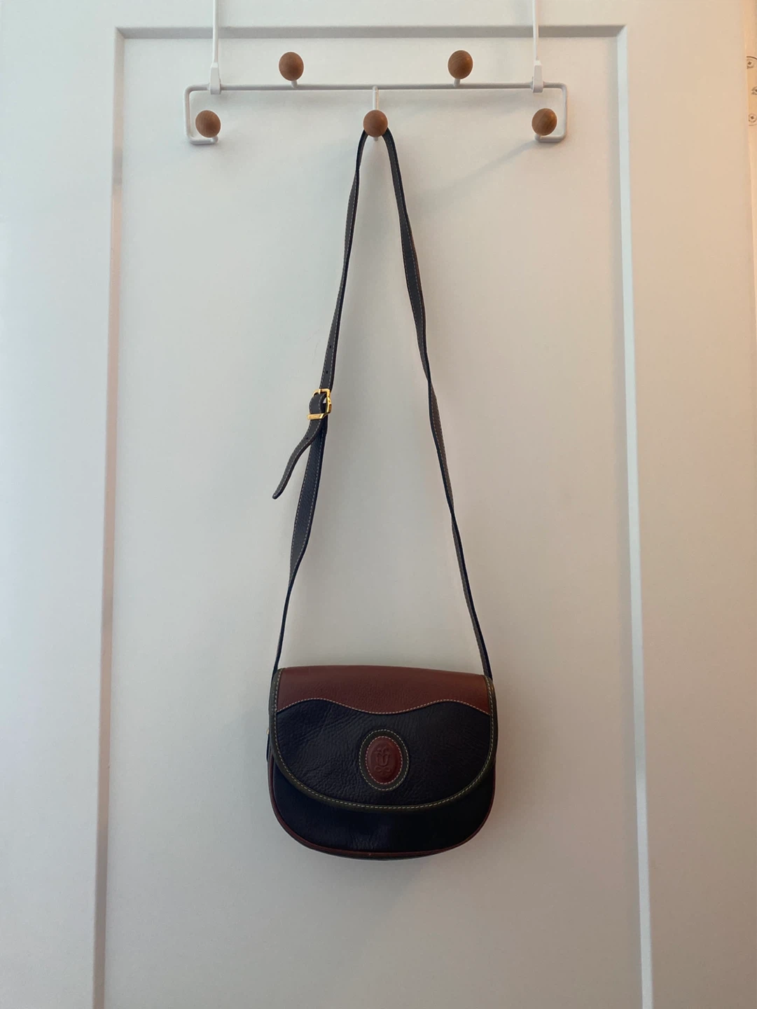 Bally Shoulder Bag - Brown & Black Leather