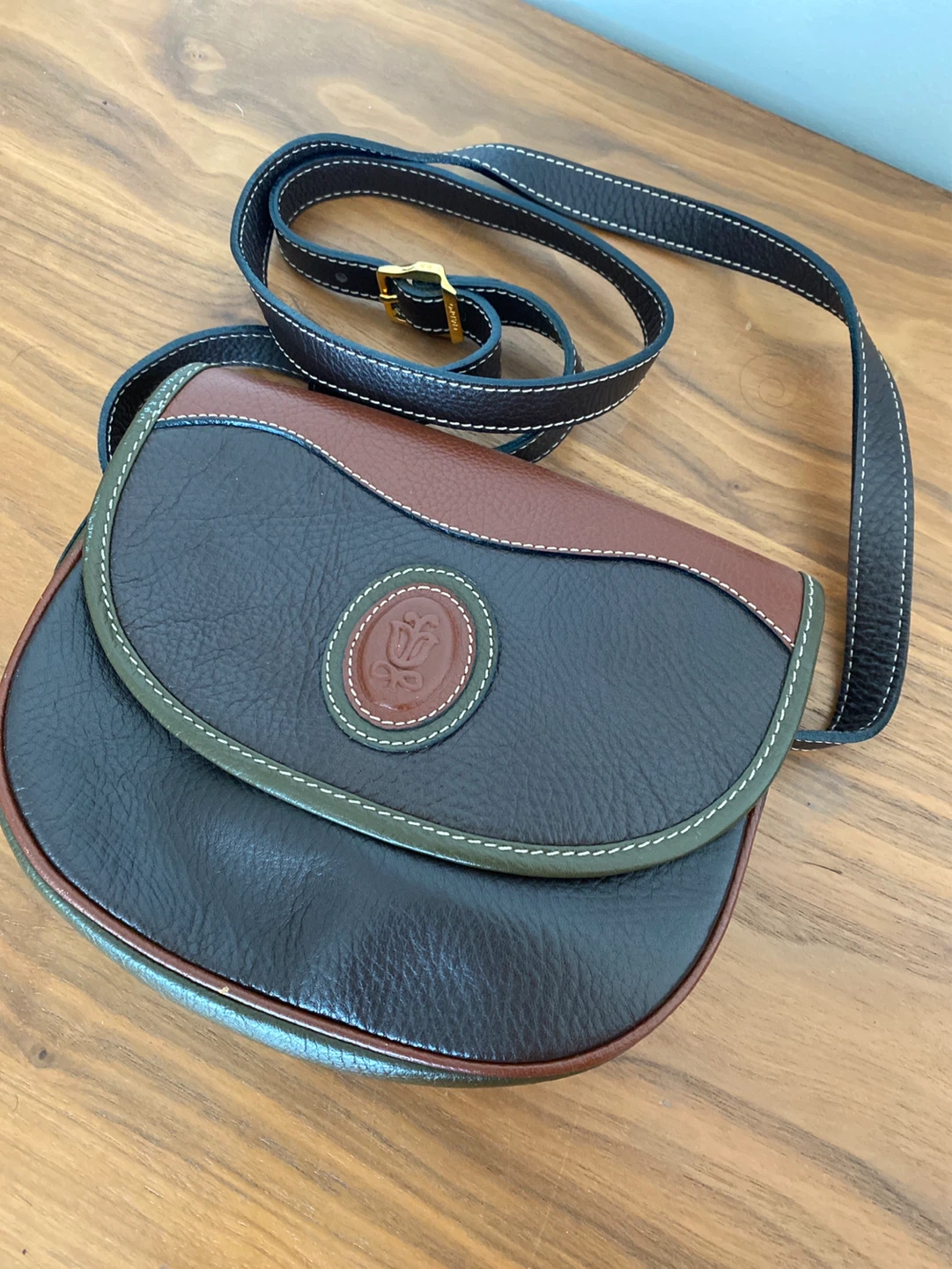 Bally Shoulder Bag - Brown & Black Leather - photo 3