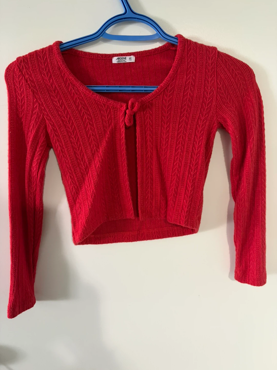 Kids Ardene Red Cardigan Sweater