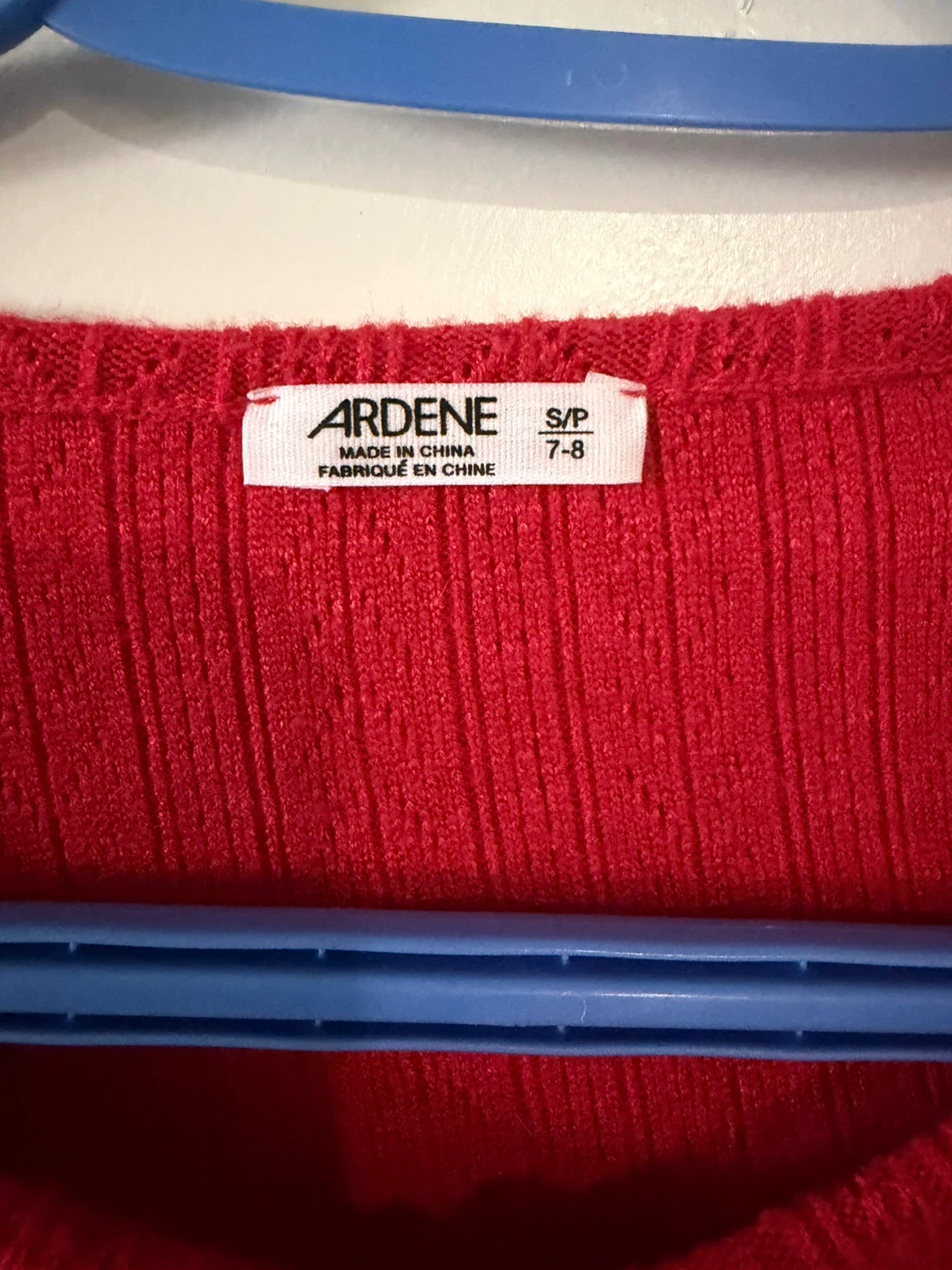Kids Ardene Red Cardigan Sweater - photo 2