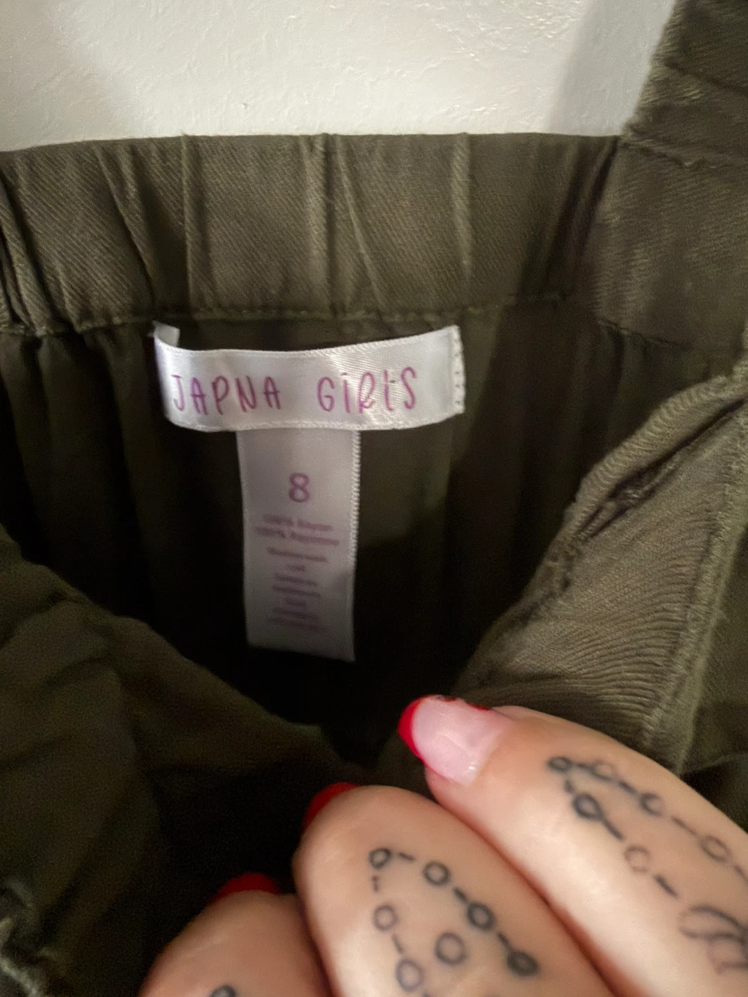 Japna Girls Olive Green Jumpsuit Size 8 - photo 2