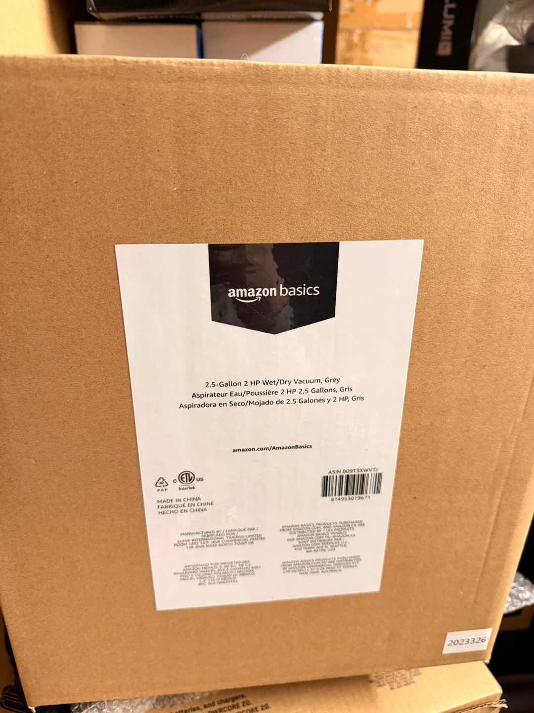NEW Shop Vac Wet/Dry Vacuum 2.5 Gallon Portable Garage Vacuum - photo 2