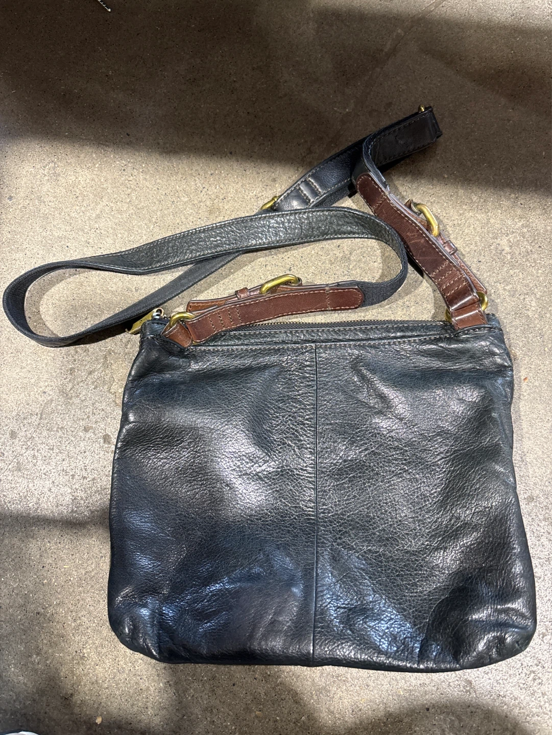 Fossil Black Leather Crossbody Bag - photo 3