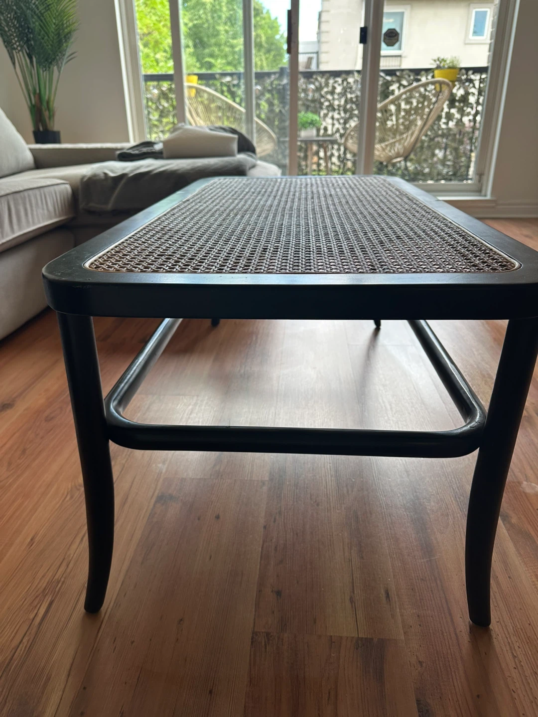 Black Cane Coffee Table - photo 2