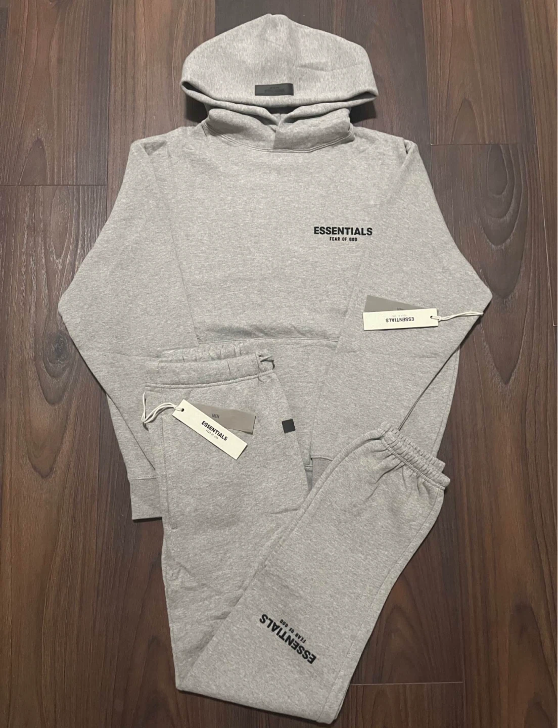 ESSENTIALS Fear of God Grey Hoodie and Sweatpants Set - photo 2