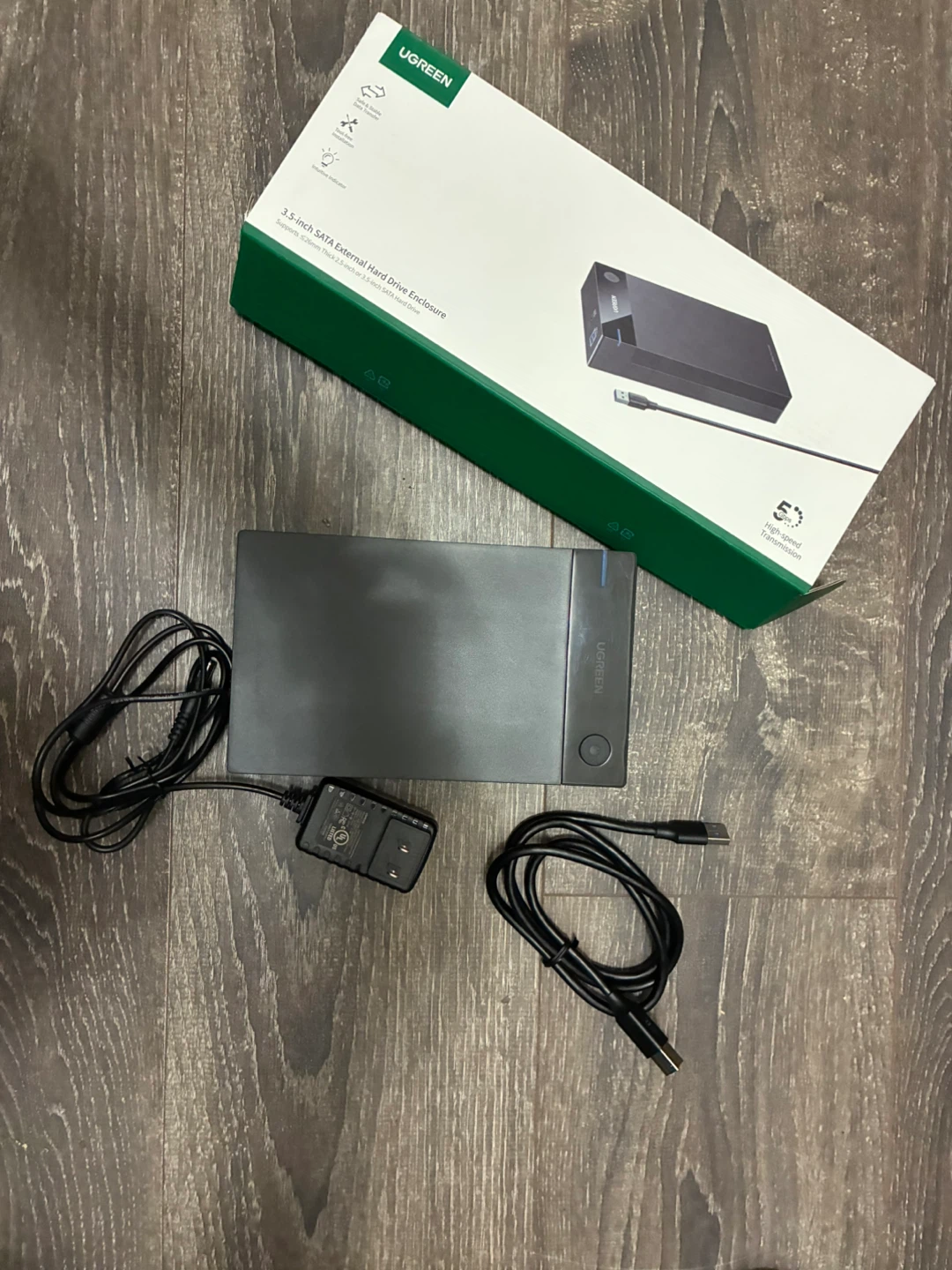 UGREEN 3.5-inch SATA External Hard Drive Enclosure