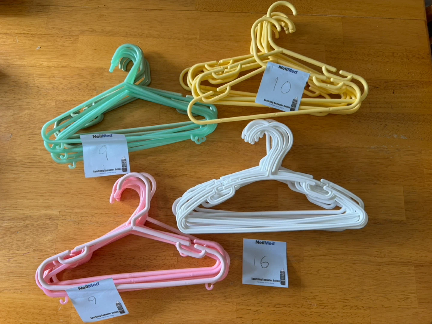 Kids Plastic Hangers (Assorted Colors) 44 units