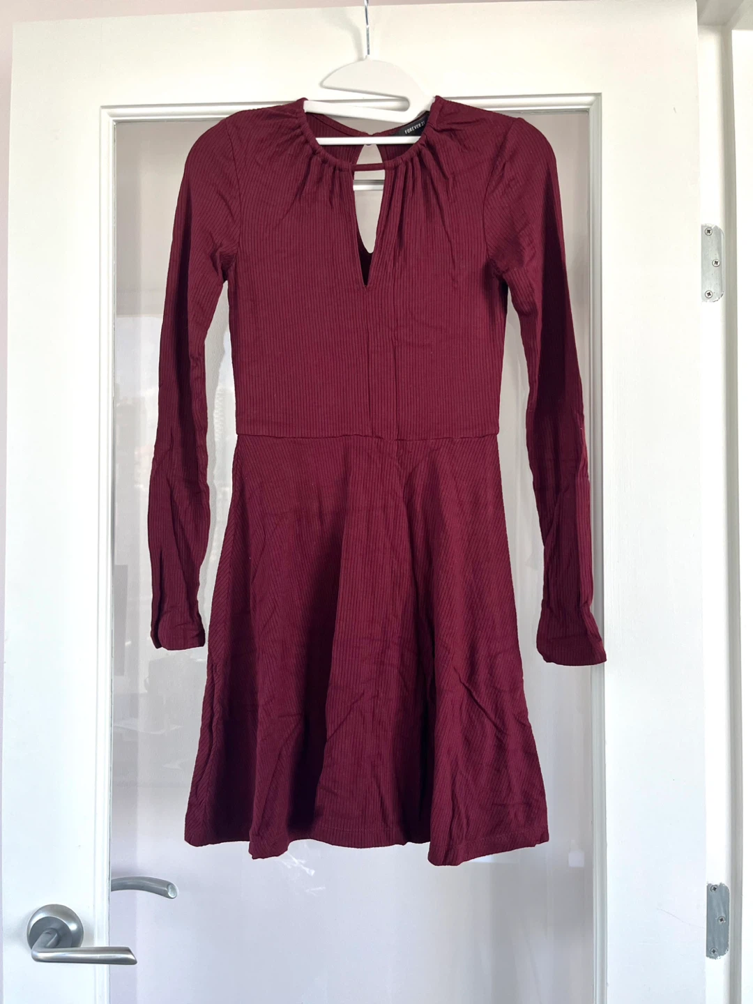 Burgundy dress
