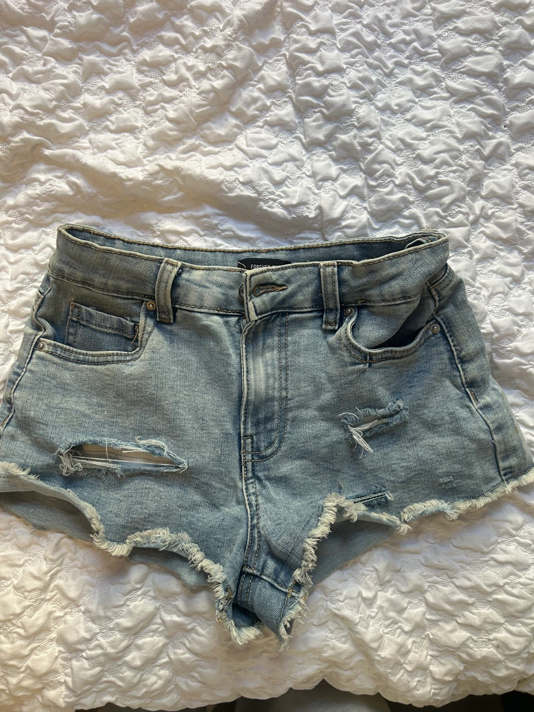 Forever 21 Distressed Denim Shorts