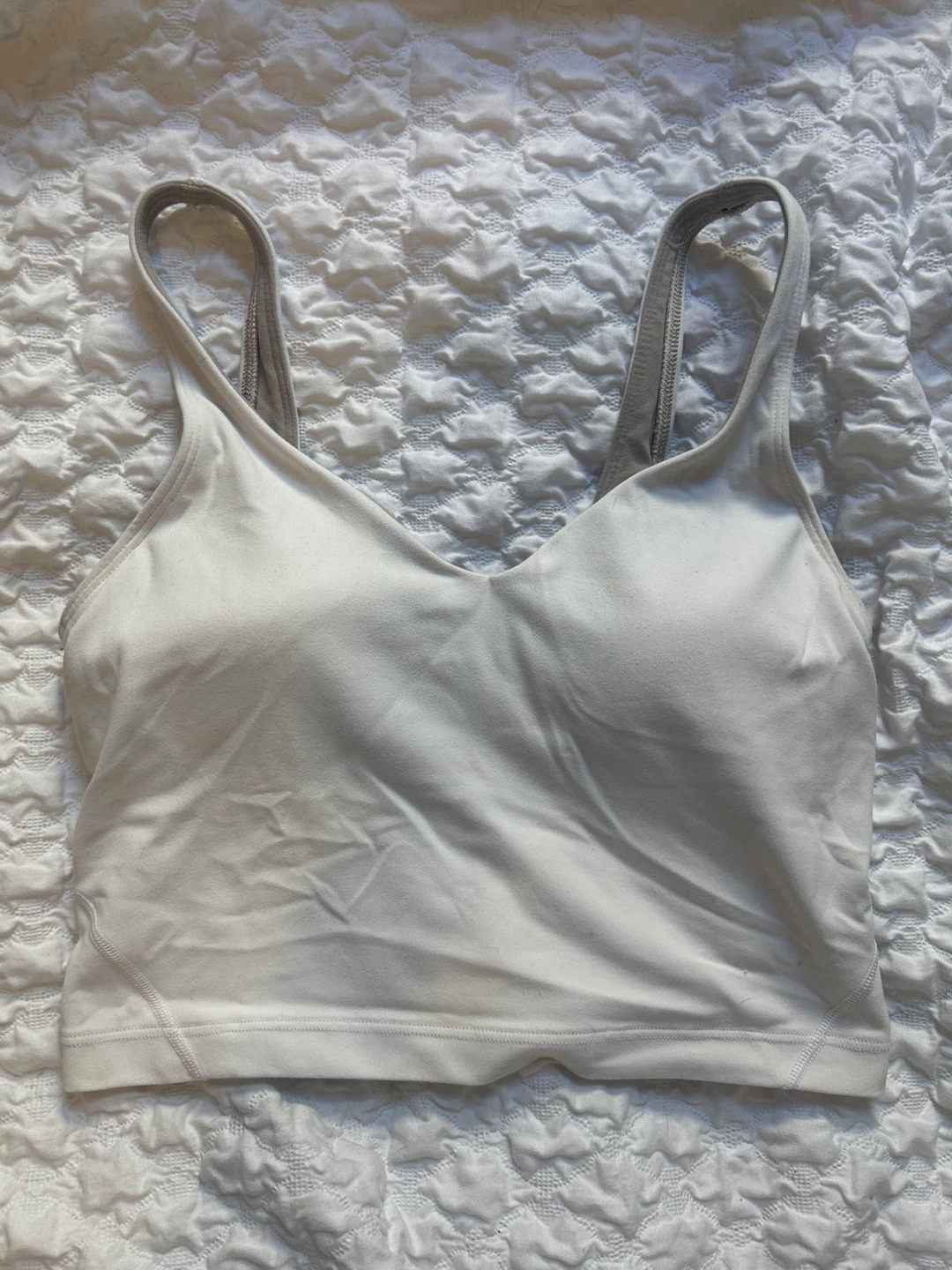 Lululemon White Sports Bra