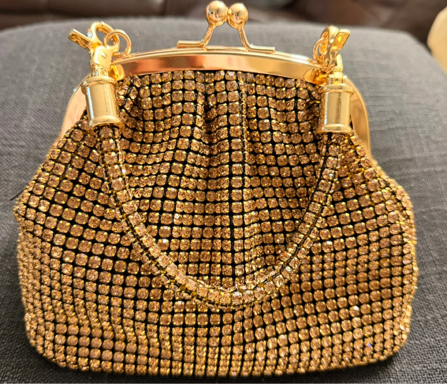 Sparkly Gold Clutch Purse