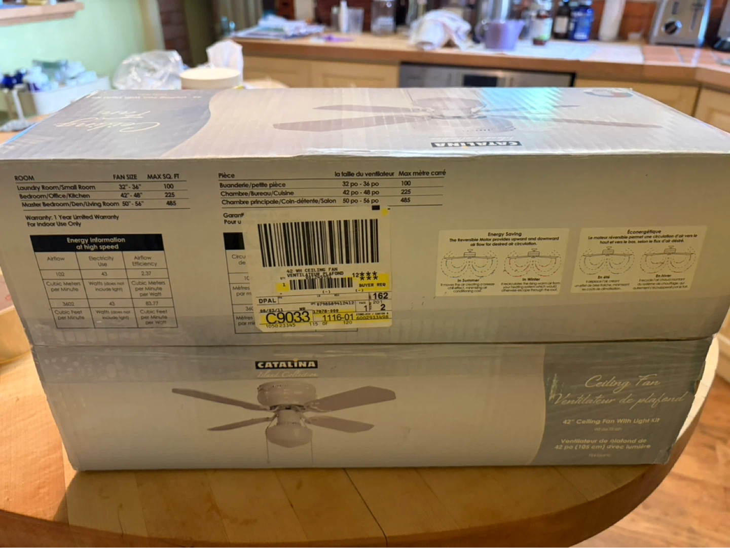 Brand new Catalina 42" Ceiling Fan with Light Kit - photo 2