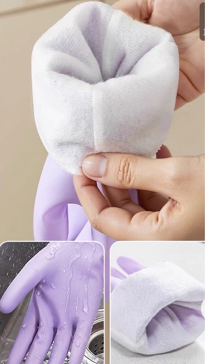 Brand New Household Cleaning Set (5 Pairs Gloves + 2 Brushes) - photo 4