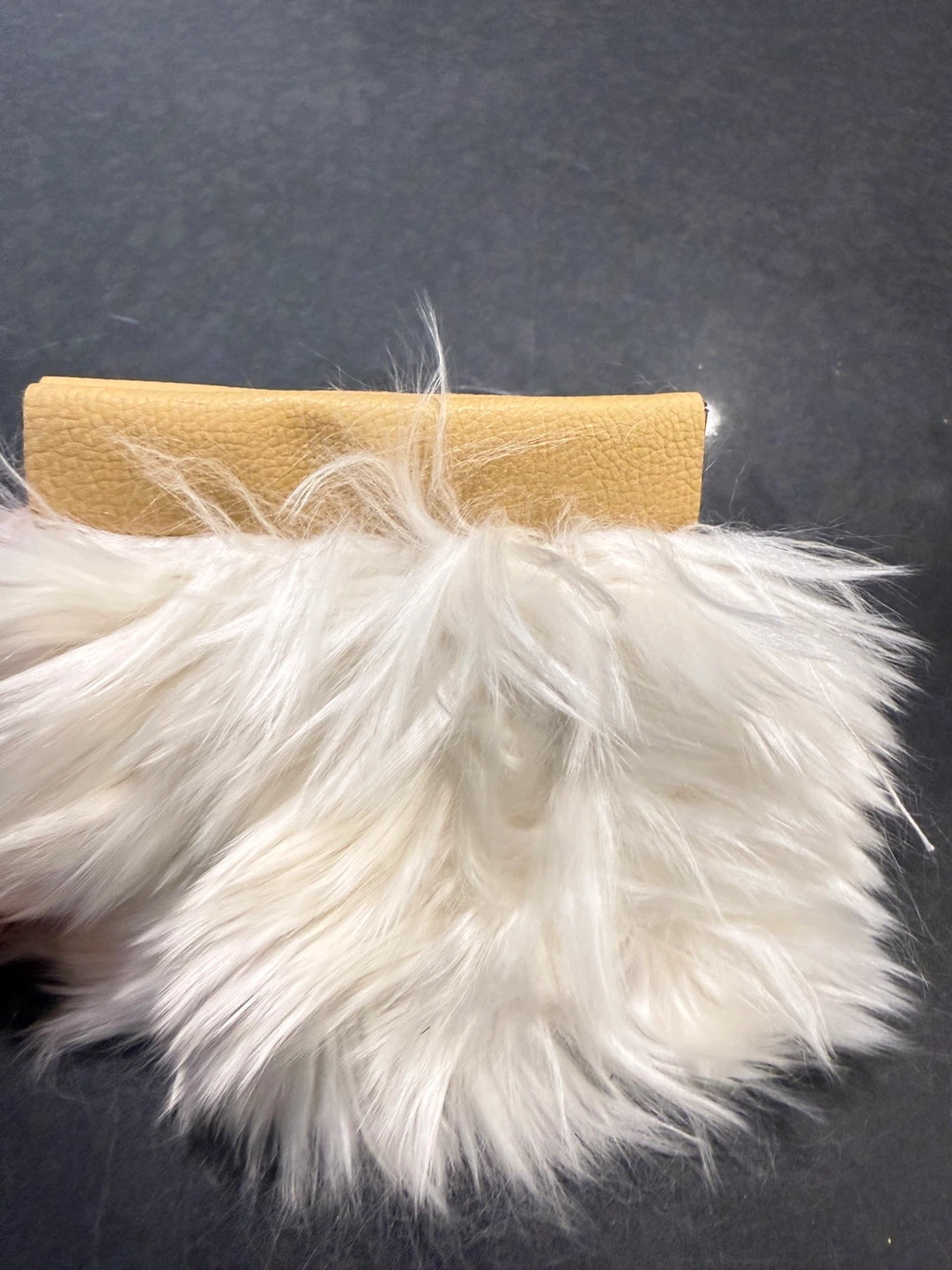 Brand new coin pouch with Faux Fur