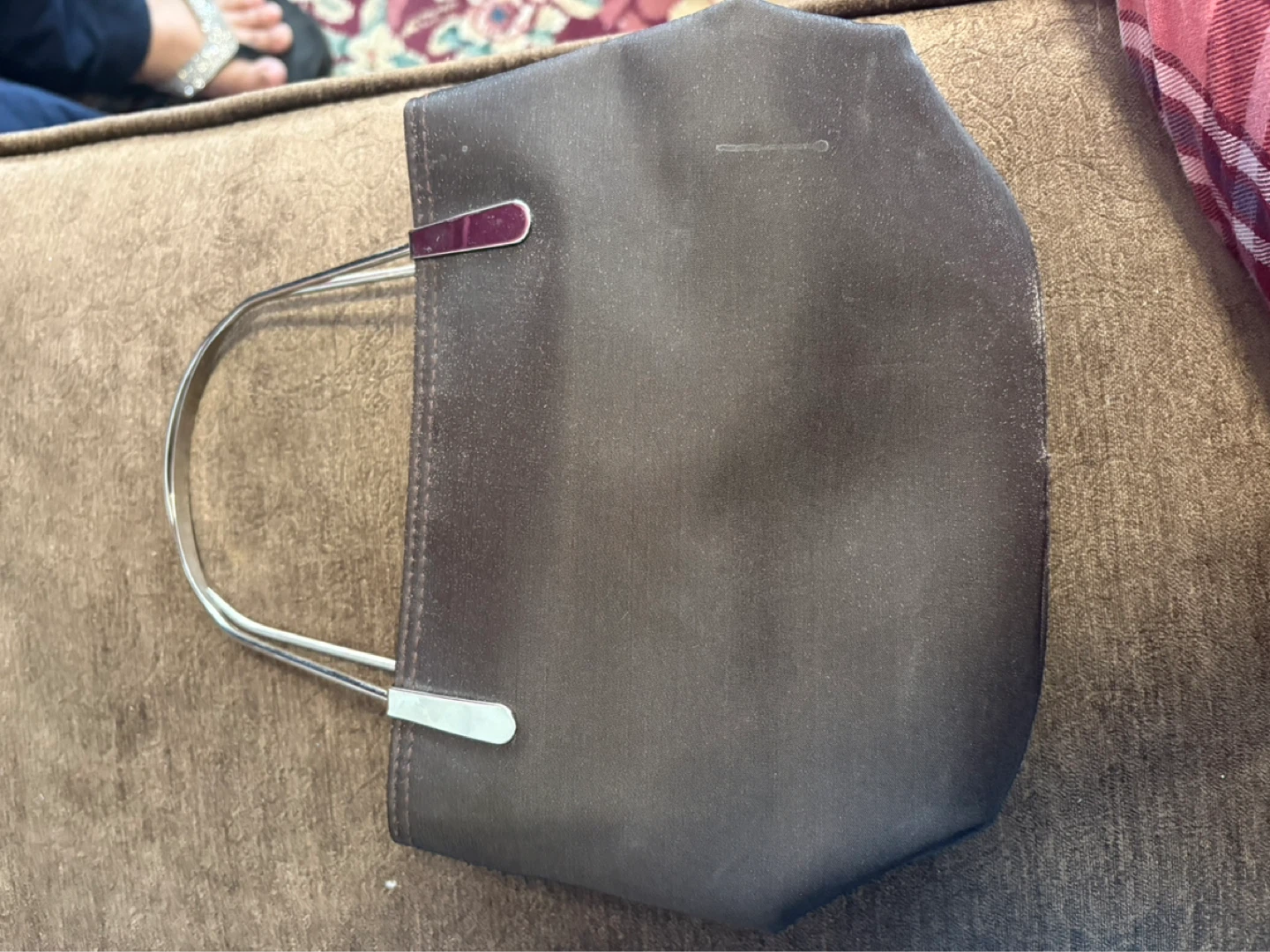 Prada Dark Brown Nylon Top Handle Bag - photo 2