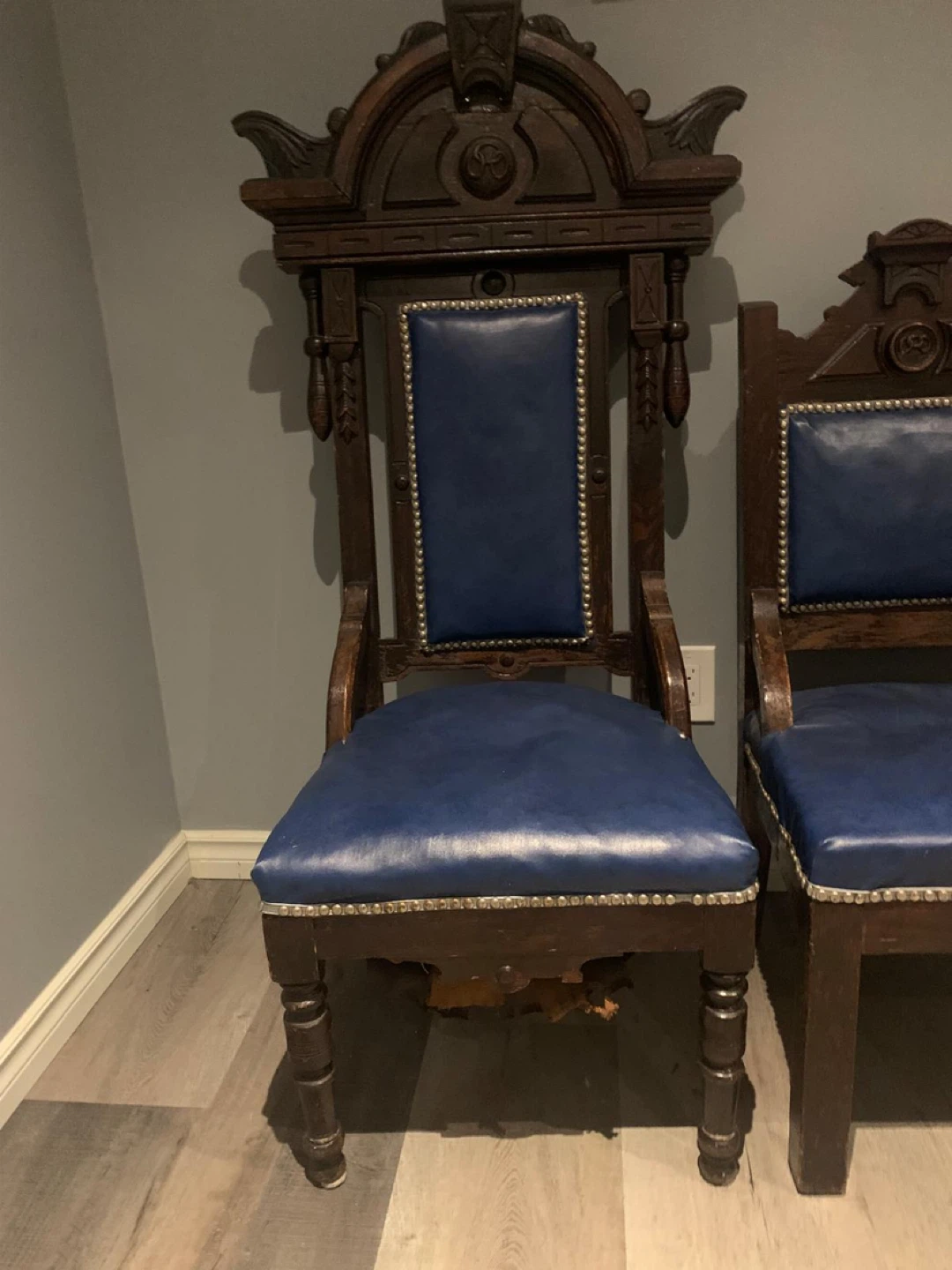 Vintage set of three chairs - photo 2