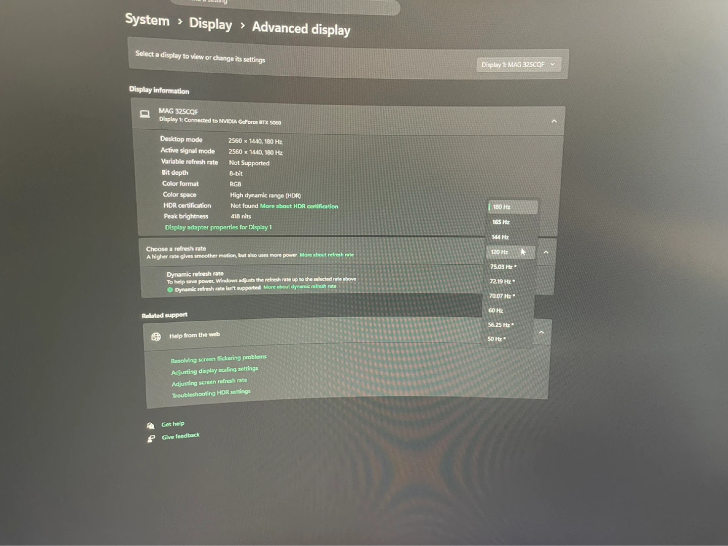 MSI MAG 325CQF – 31.5” Curved 180Hz 1440p Gaming Monitor - photo 5