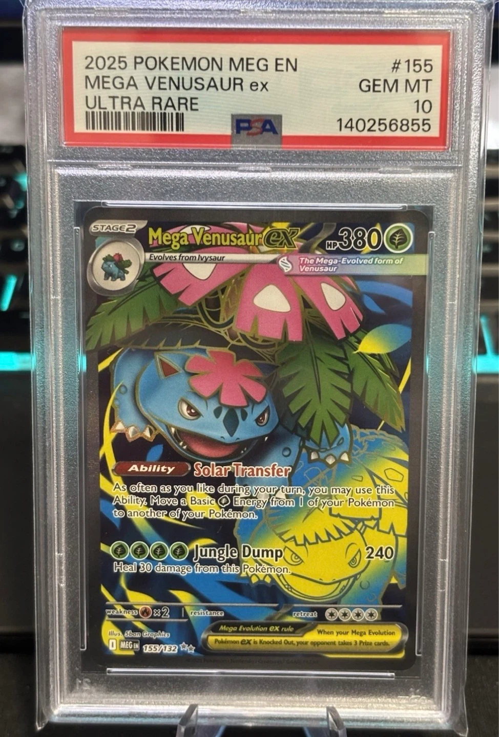 2025 Pokemon Mega Venusaur EX Ultra Rare Card #155