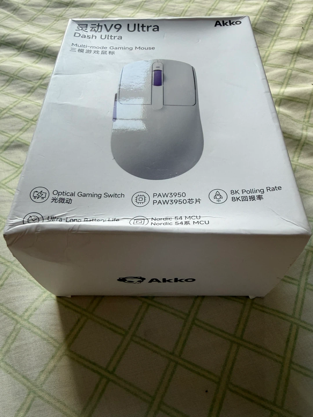 Akko V9 Ultra Multi Mode Gaming Mouse - White - photo 4