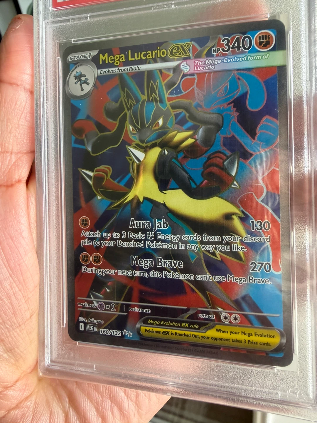 Pokemon Mega Lucario EX Trading Card 160/132
