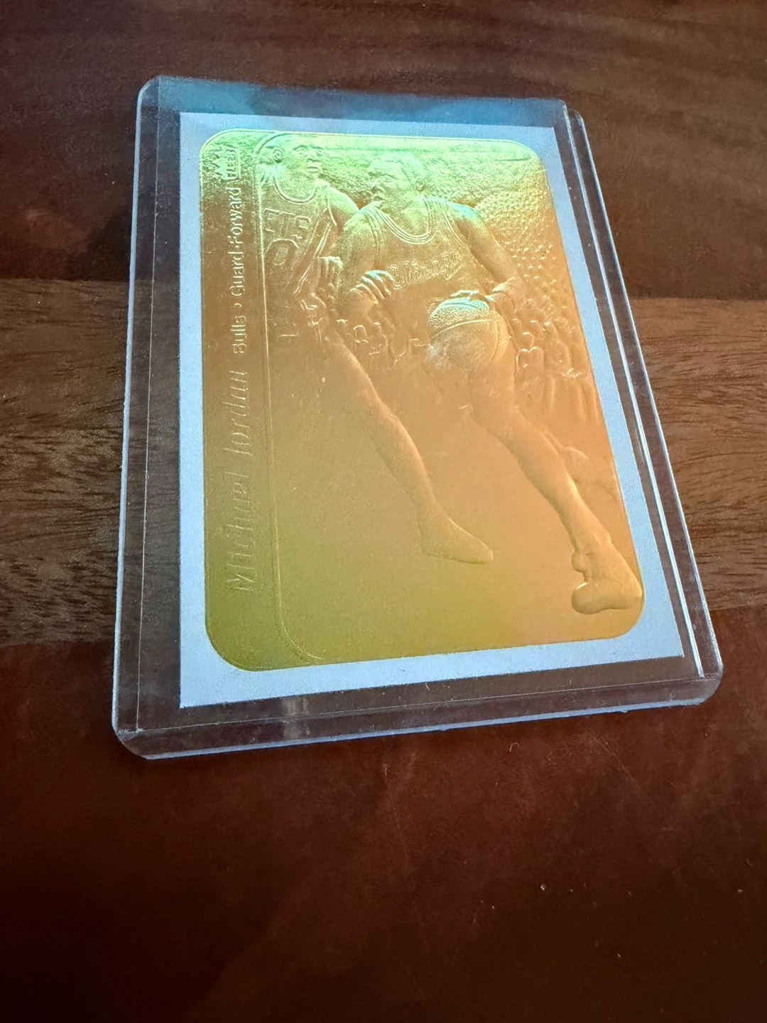 Fleer Michael Jordan Chicago 23KT Gold Card 1986 - photo 2