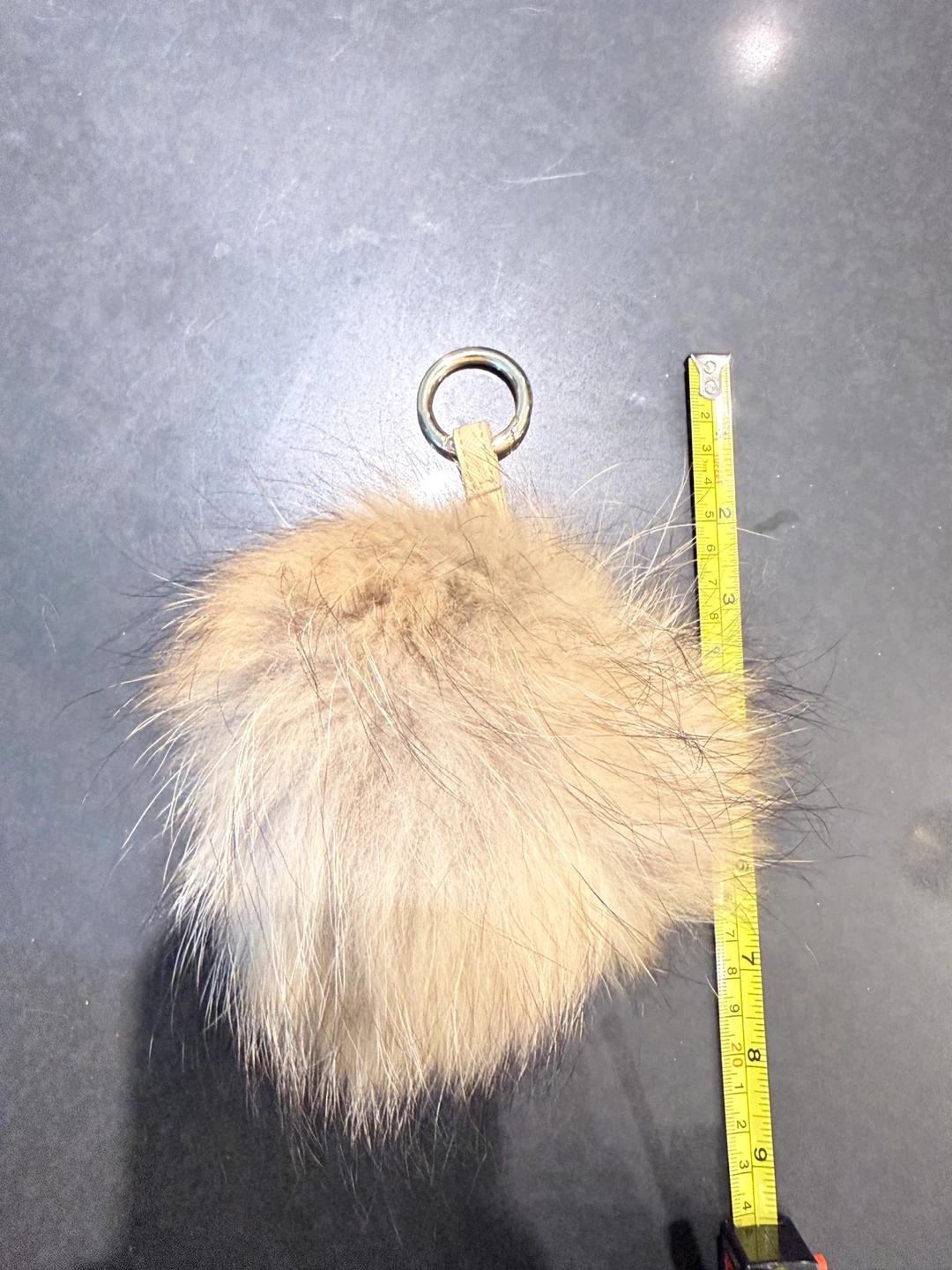 Fur Pom Pom Keychain Charm - photo 2