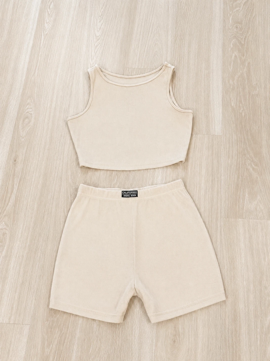2 Piece Matching Set Tank Top & Shorts Set