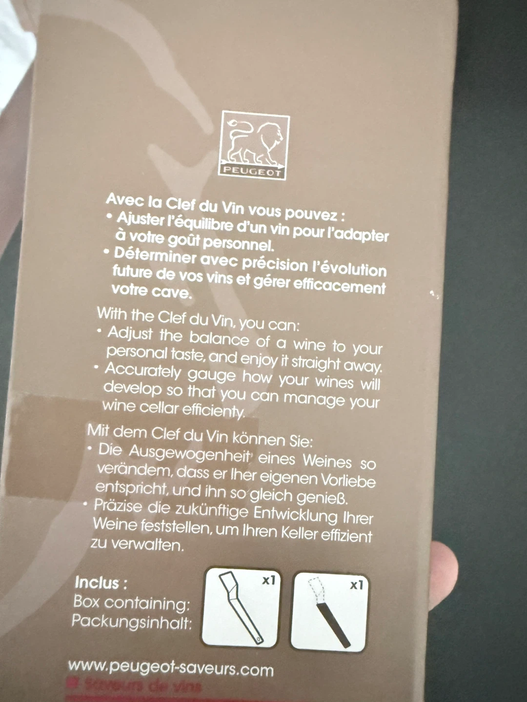 Peugeot Clé du Vin Travel Wine Tool - photo 5