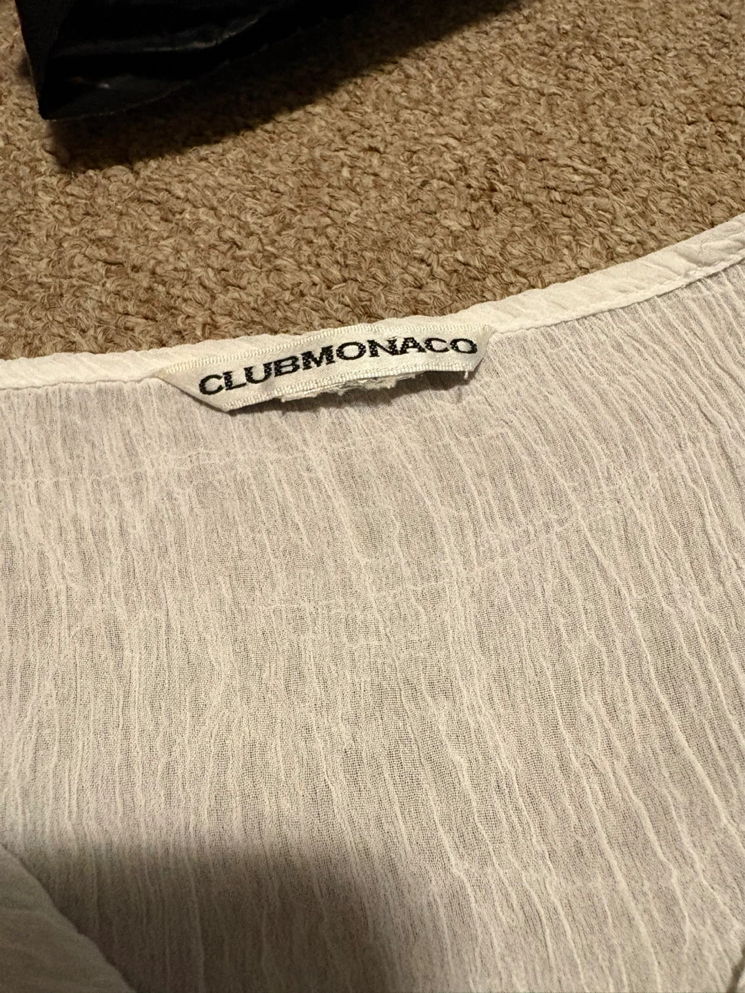 Club Monaco White Gauze Blouse - photo 3
